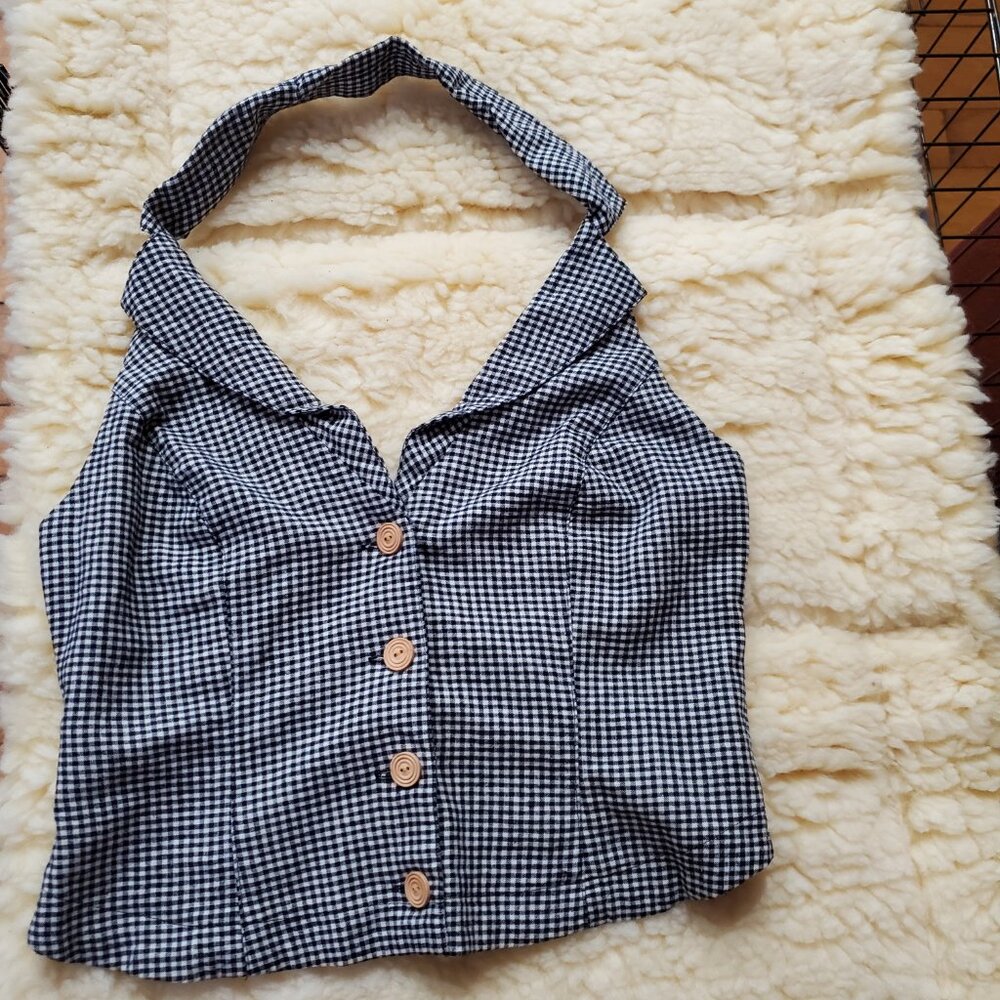 Urban Outfitters Gingham Halter top
